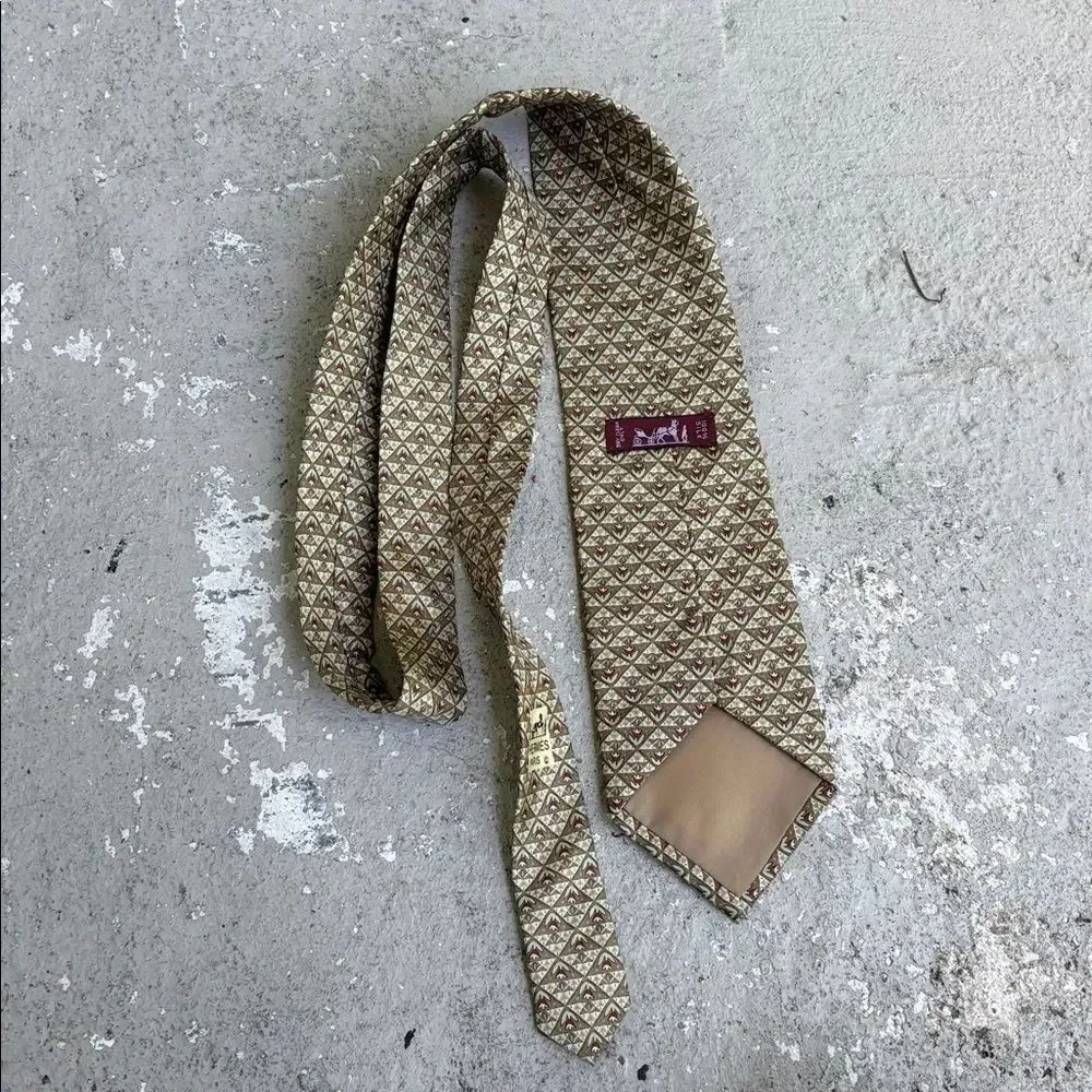 Hermes vintage silk tie